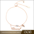 OUXI High Quality Crystal Blessing Bracelet For Girls